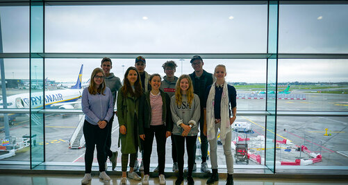 PSW Gruppe am Flughafen auf dem Weg nach Belfast 