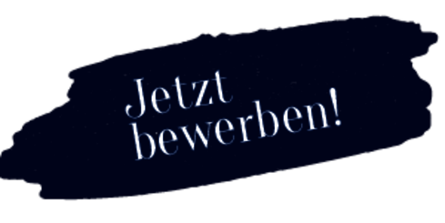 Grünes Banner "Jetzt bewerben!"