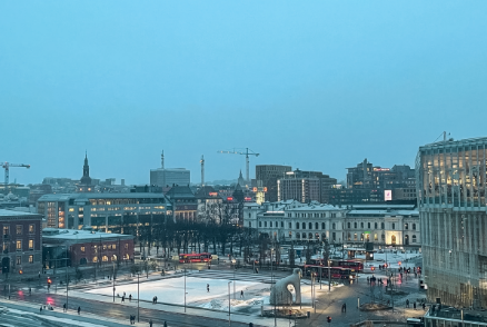 Zu sehen ist ein Ausschnitt der Altstadt von Oslo.