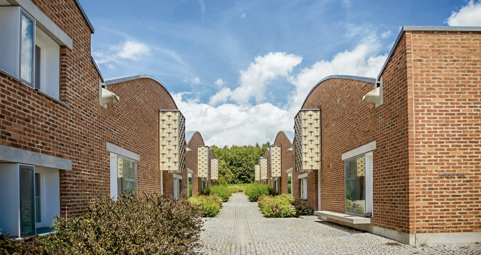 Die Wohnhäuser der Kollegiat:innen während Ihres Orientierungsjahresauf dem Campus Härlen am Salem Kolleg in Überlingen am Bodensee.